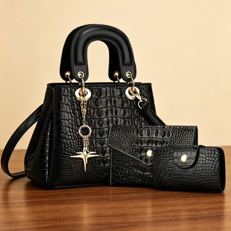 Women'S Bags Handbags - 3-piece women's bag set, compact and
