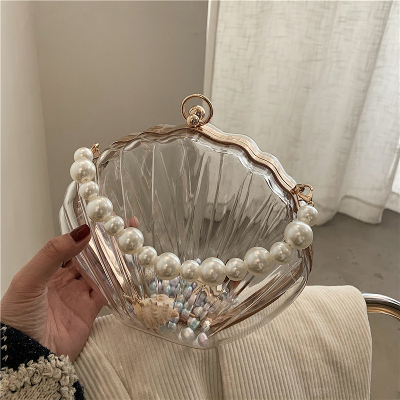 Evening Bag Beaded - 2026 Women Acrylic Shell Clutch Bag