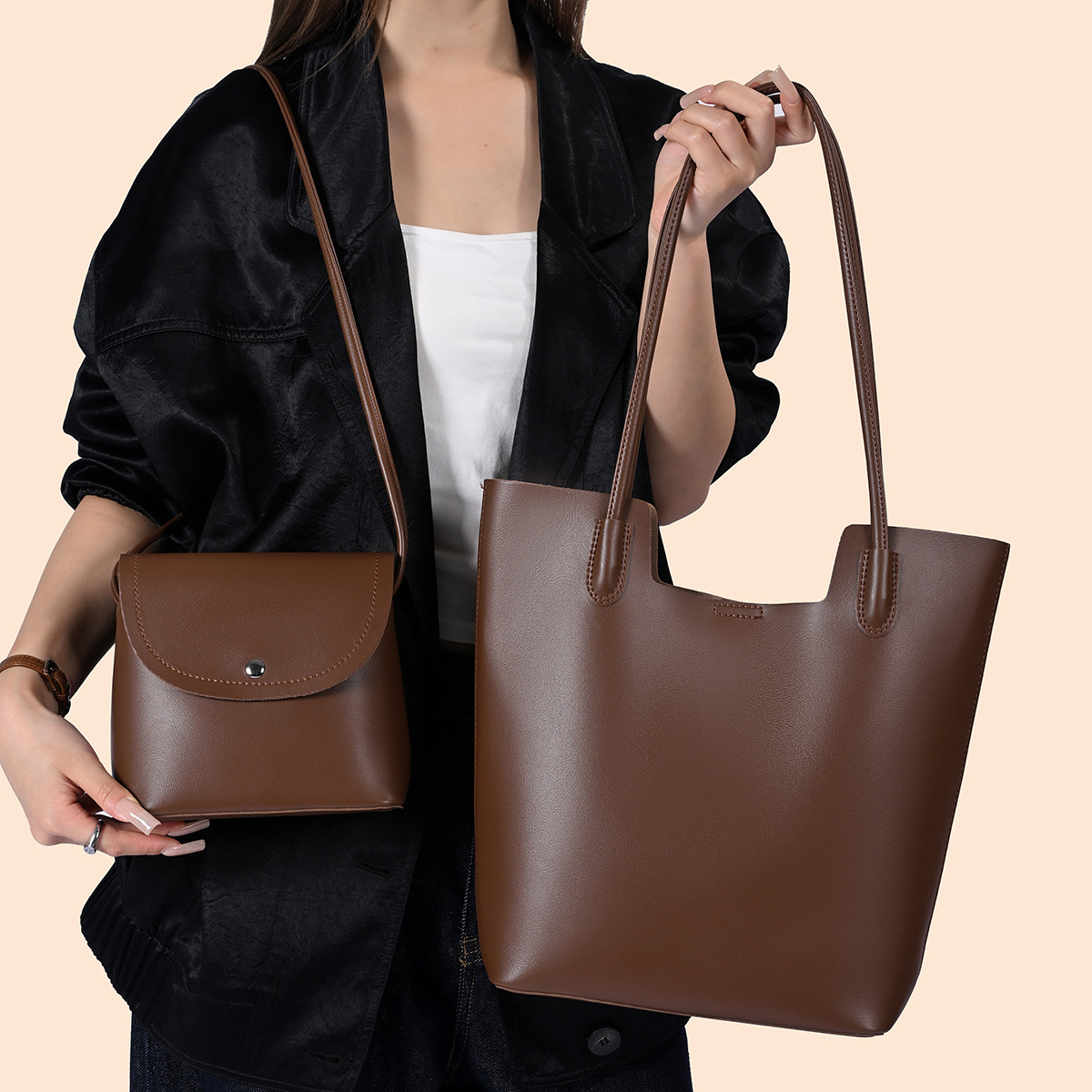 Women'S Bags Handbags - PU Leather Shoulder Bags for Women