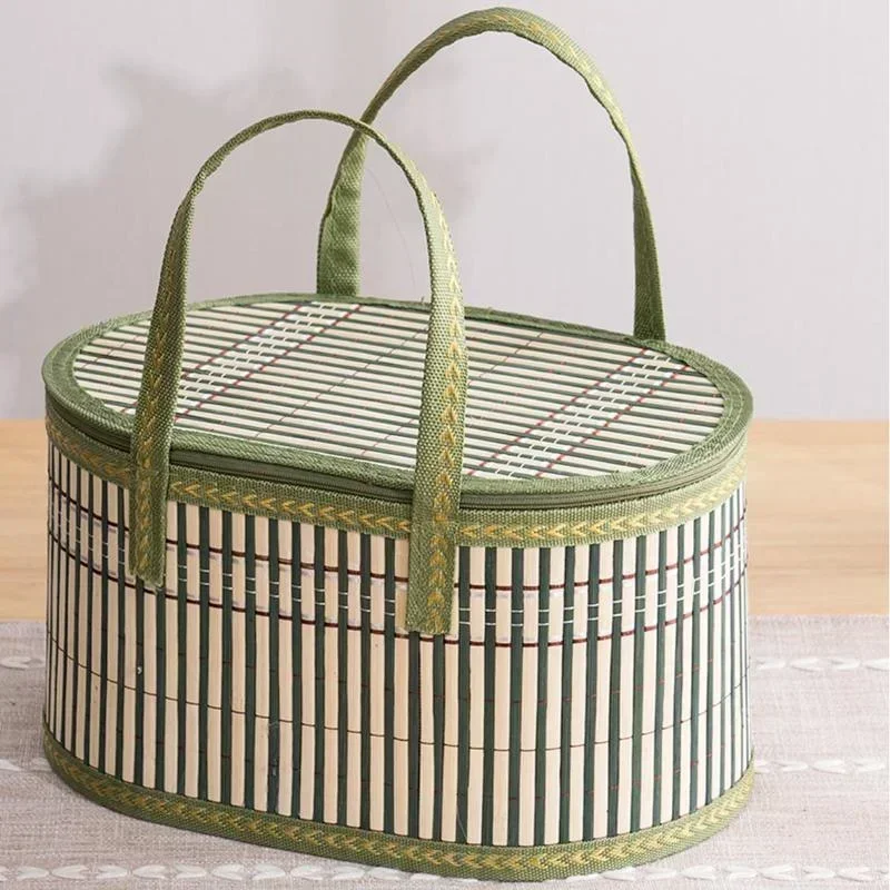 Women Bags Handmade - Handcrafted Bamboo Tote Eco-friendly Fordable Picnic