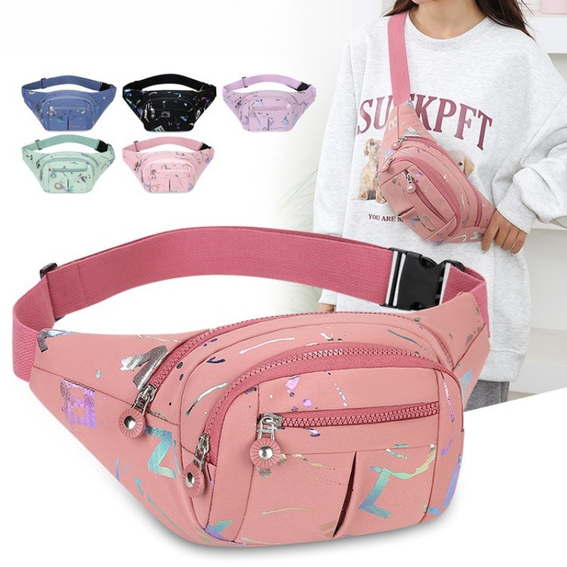 Women Bags Pack - Women Printed Stitching Oxford Fabric Fanny