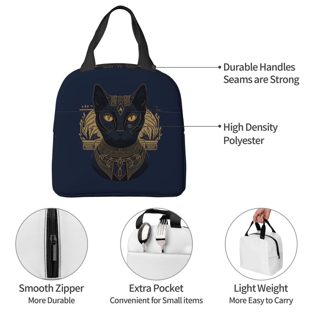Egypt Black Cute Funny Cat Vin - Women Bags In Egypt recension och pris