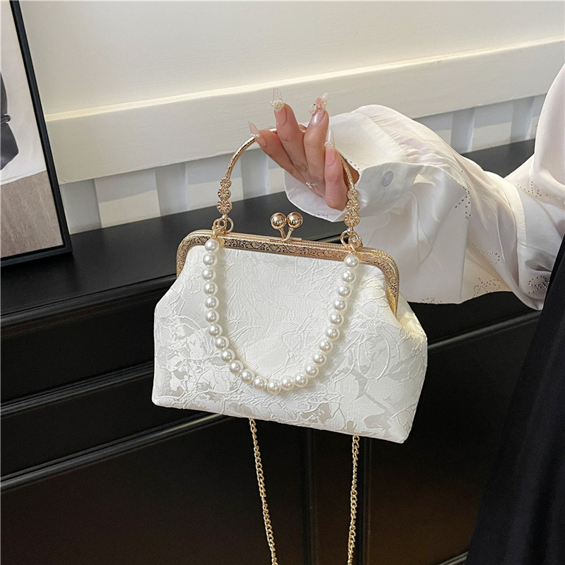 Vintage Classic Lace Bag pearl - Evening Bag Beaded recension och pris