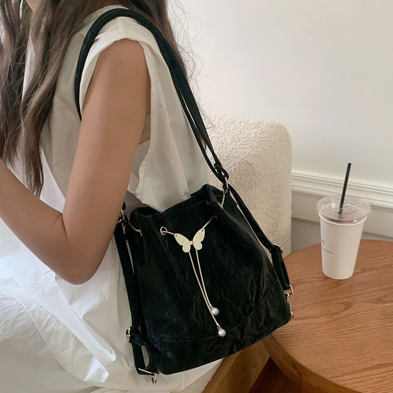 Women Mint Green Butterfly Dra - Mini Backpack Women recension och pris