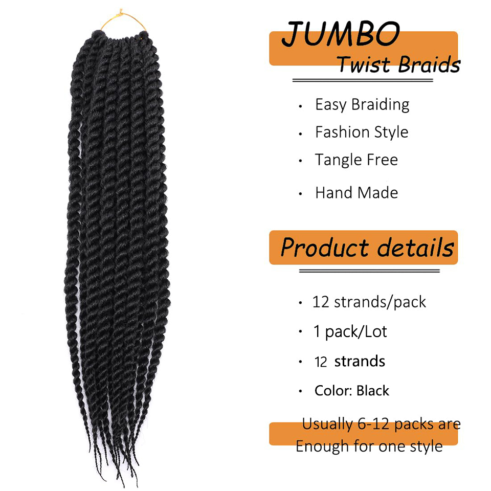 Havana Twist Crochet Hair for  - Women Bags Pack recension och pris