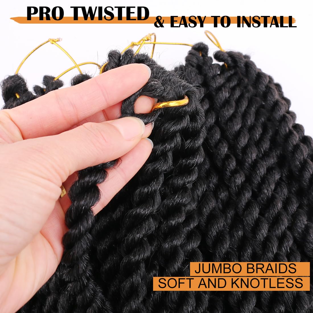 Havana Twist Crochet Hair for  - Women Bags Pack recension och pris