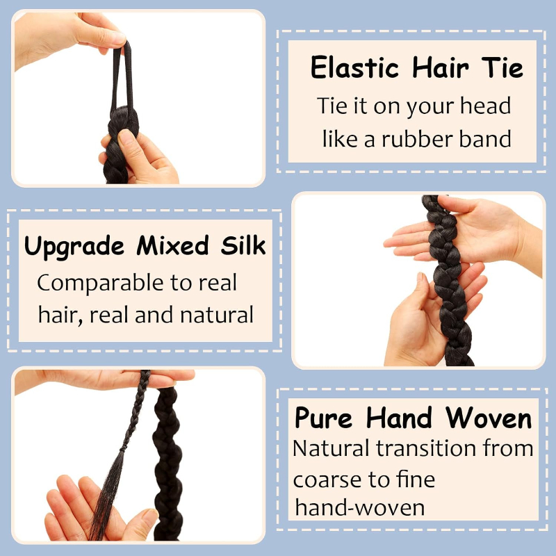 Fashion  Braided Ponytail Hair - Women Bags Pack recension och pris