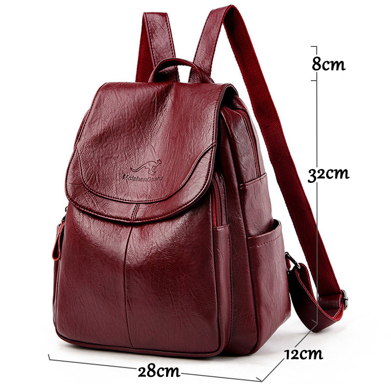 Vintage Soft Leather Backpack  - Mini Backpack Women recension och pris