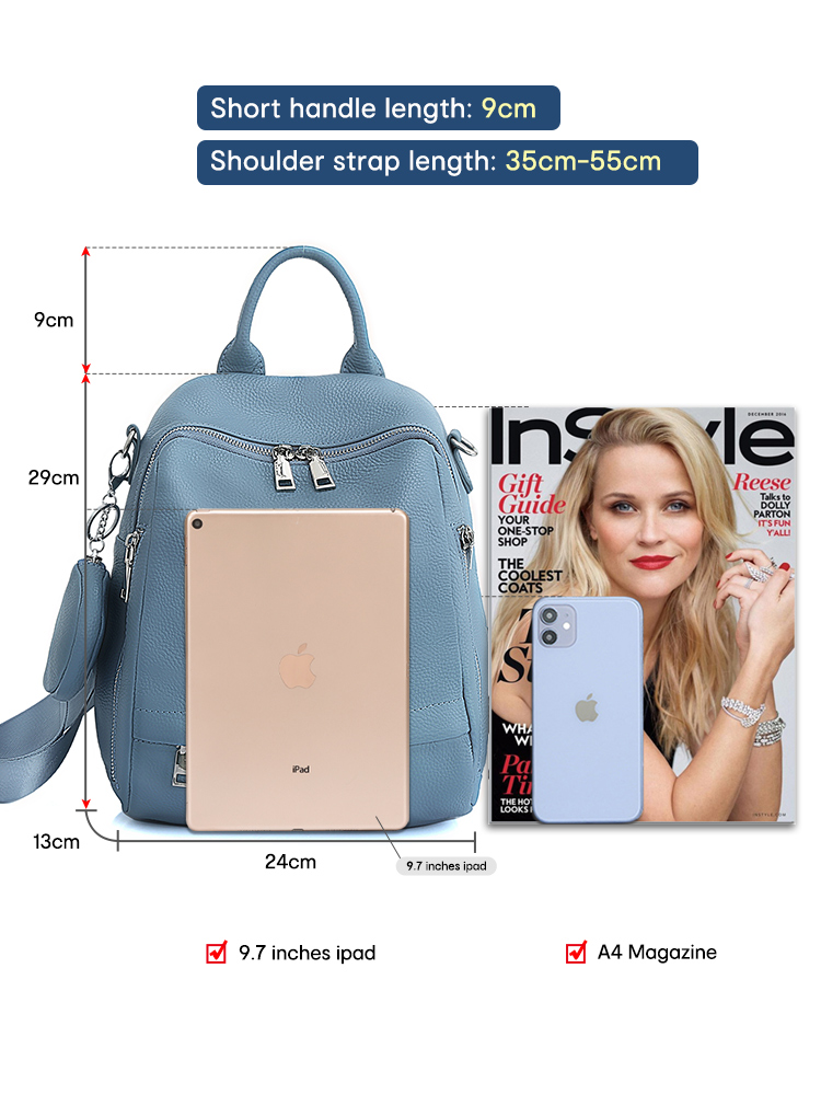 Zency Women's Genuine Leather  - Mini Backpack Women recension och pris