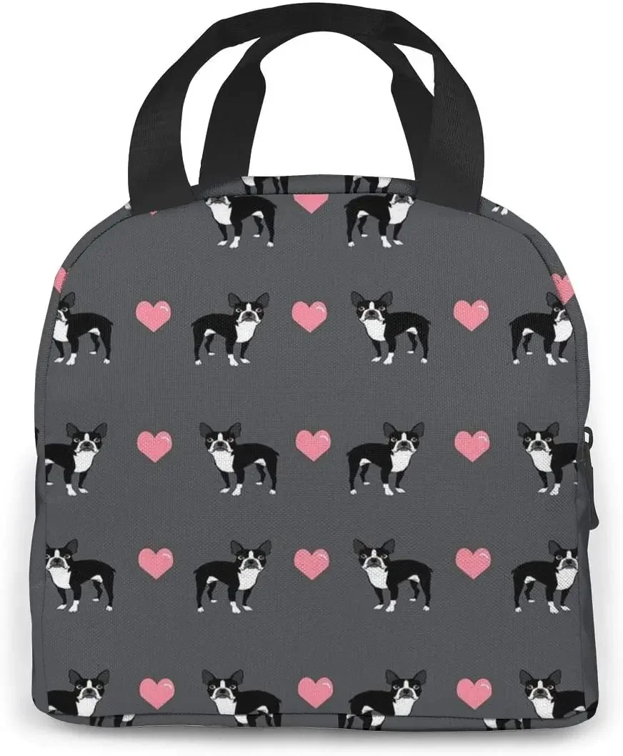 Grey Boston Terrier Insulated  - Women Bags Grey recension och pris