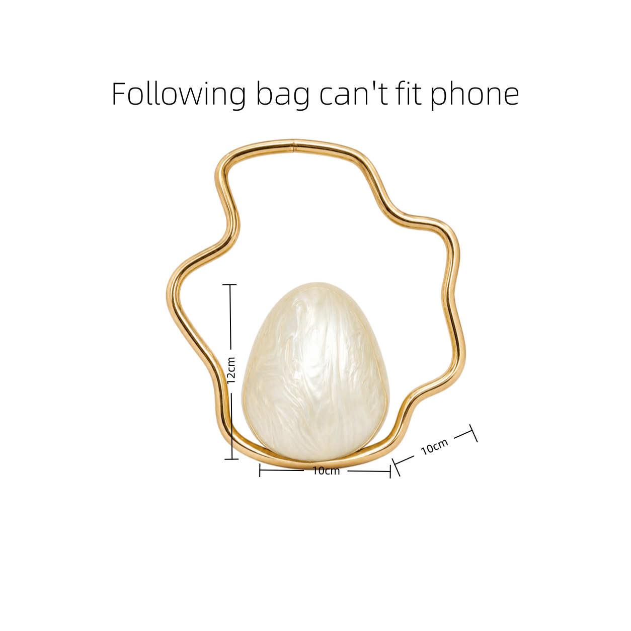 Women mini Acrylic Egg Bag Cut - Evening Bag Beaded recension och pris