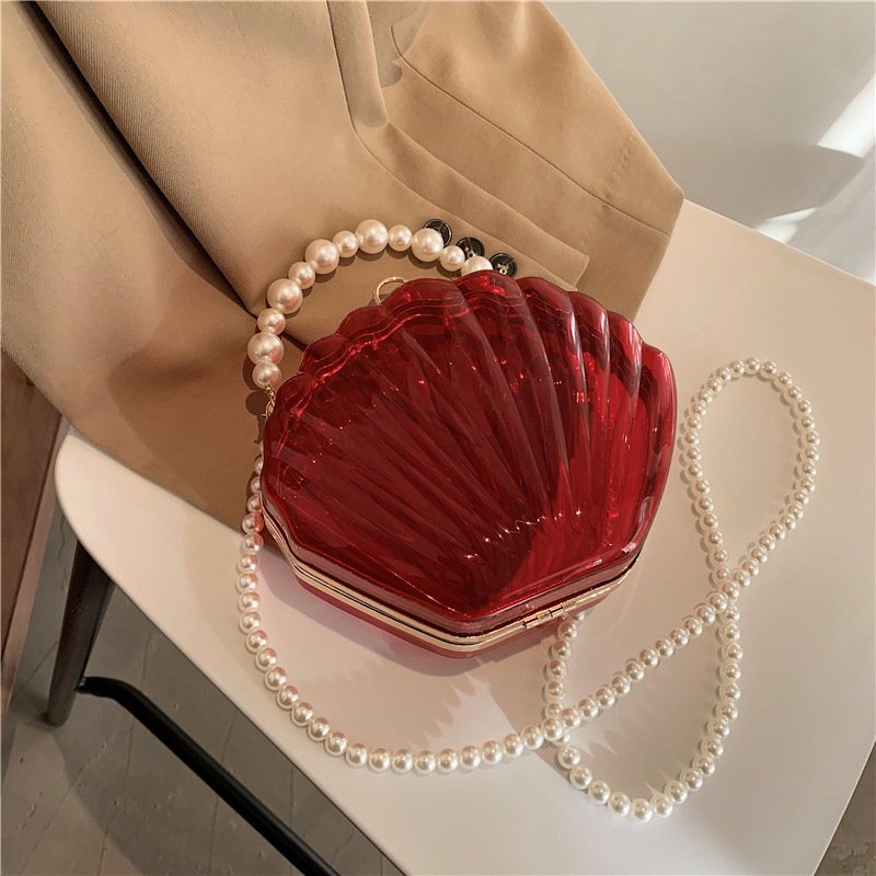 2026 Women Acrylic Shell Clutc - Evening Bag Beaded recension och pris