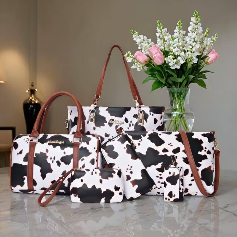 6-piece PU Fashion Cow-pattern - Women'S Bags Handbags recension och pris