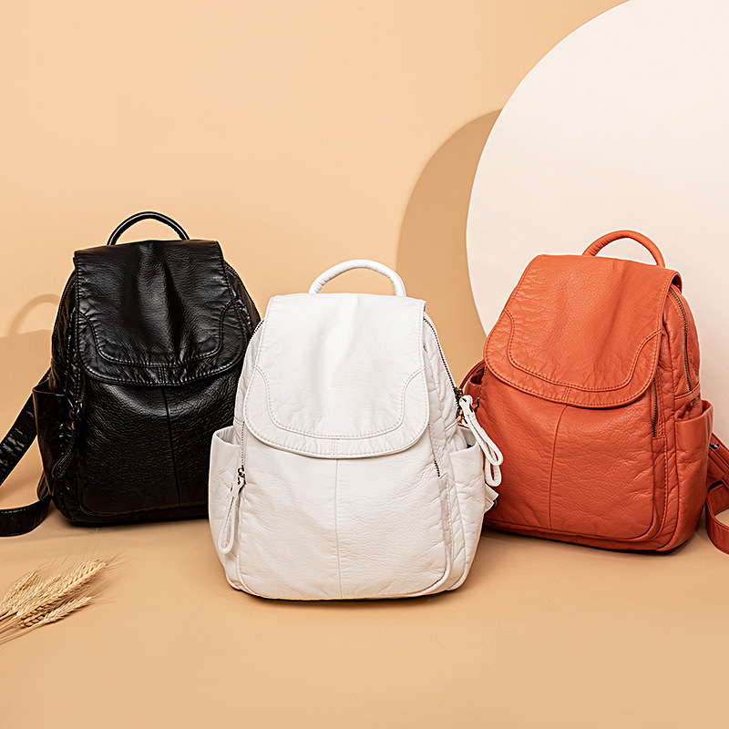 Women's Backpack White Washed  - Mini Backpack Women recension och pris