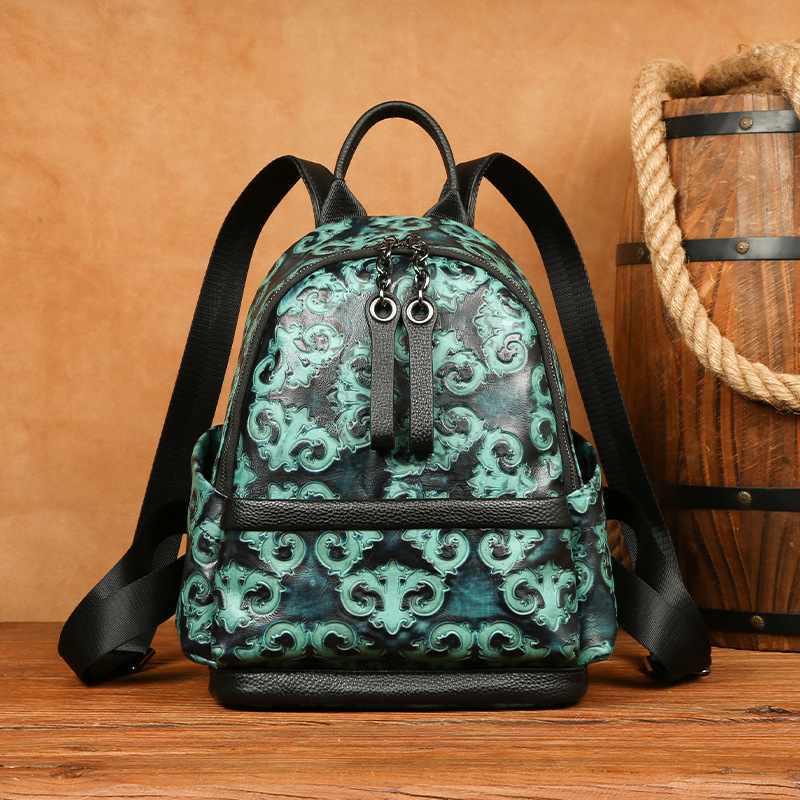 Johnature Genuine Leather Embo - Women Bags Handmade recension och pris