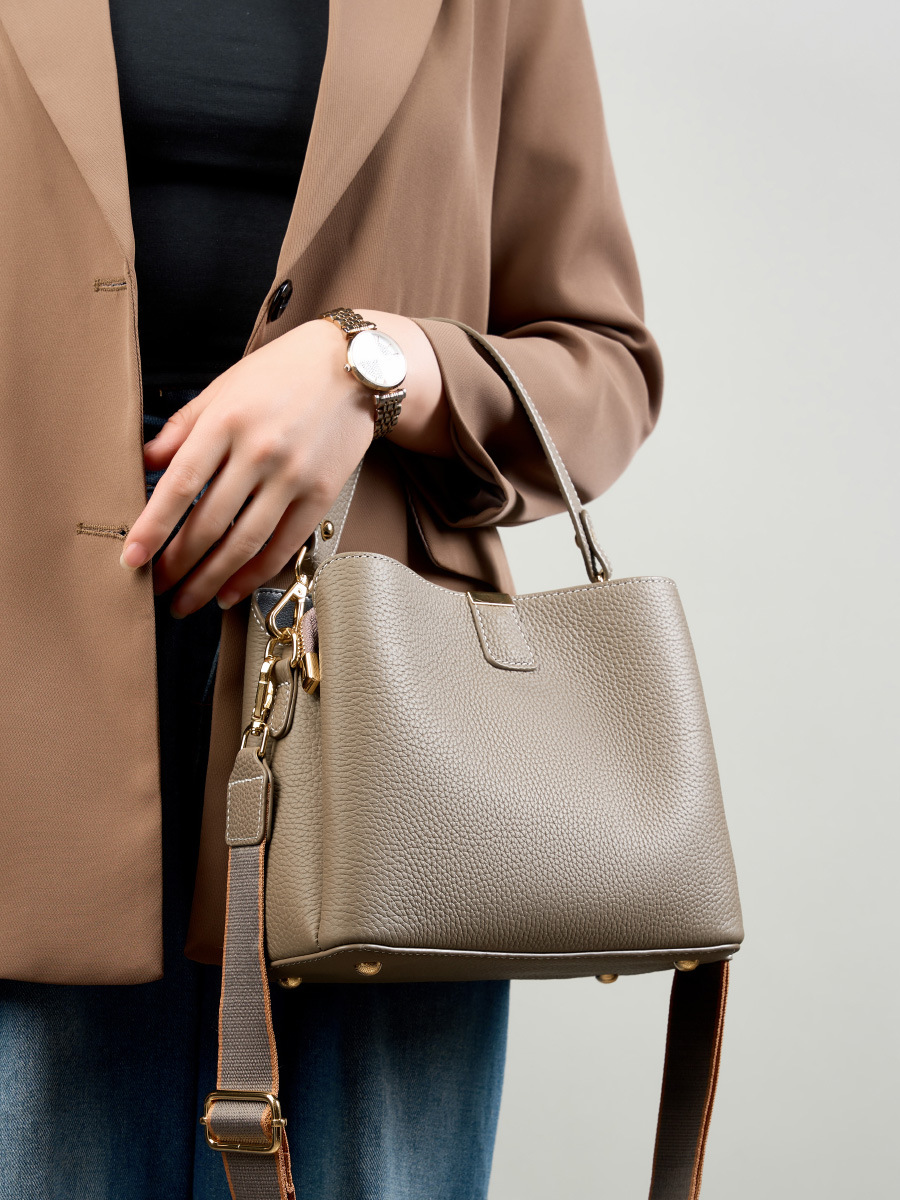 YANATARI Genuine Leather Woman - Women Bags Grey recension och pris