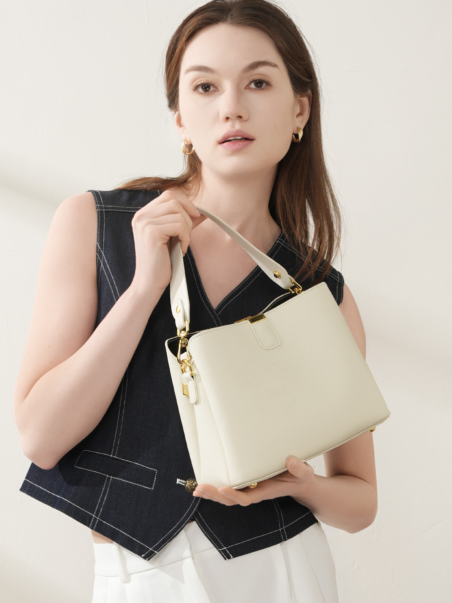 YANATARI Genuine Leather Woman - Women Bags Grey recension och pris