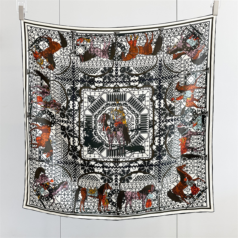 14mm Silk Scarf Luxury Square  - Women Bags Handmade recension och pris
