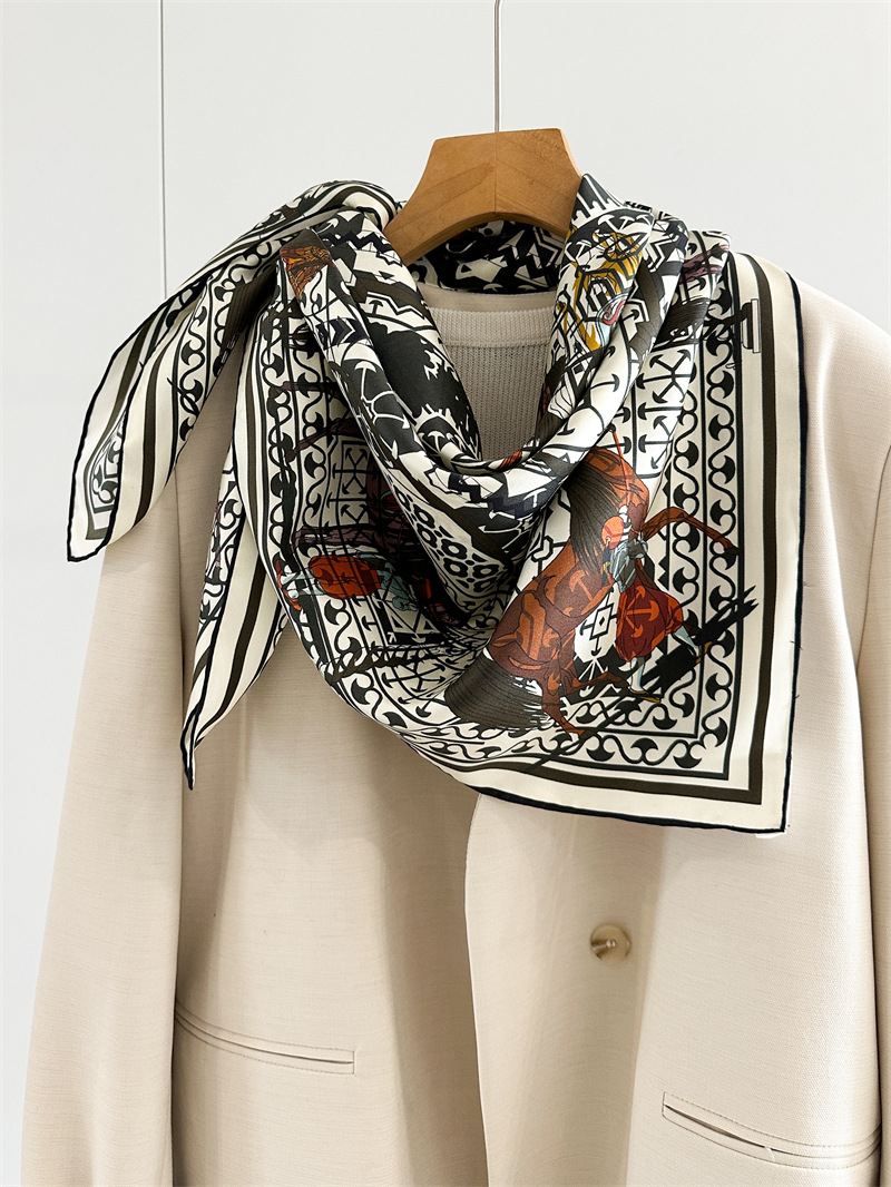 14mm Silk Scarf Luxury Square  - Women Bags Handmade recension och pris