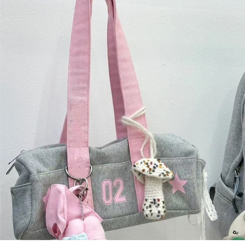 Harajuku Grey Handbag Canvas B - Women Bags Grey recension och pris
