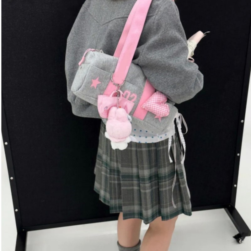 Harajuku Grey Handbag Canvas B - Women Bags Grey recension och pris
