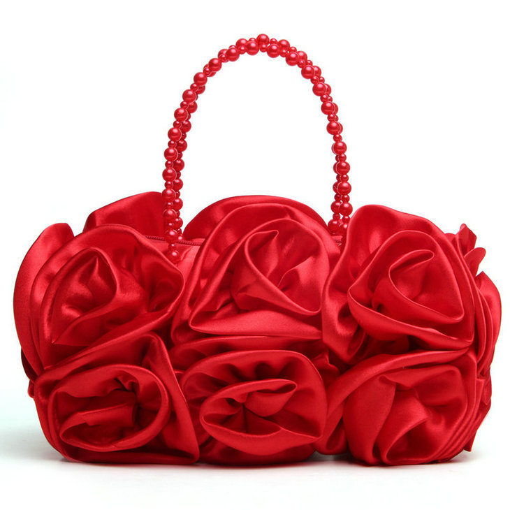 Boutique De FGG Red Flower Ros - Evening Bag Beaded recension och pris