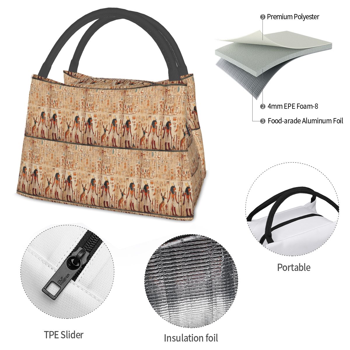 Ancient Egypt Mural Egyptian M - Women Bags In Egypt recension och pris