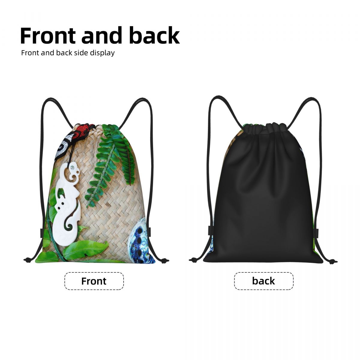 NZ Maoris Theme Drawstring Bag - Women Bags Nz recension och pris
