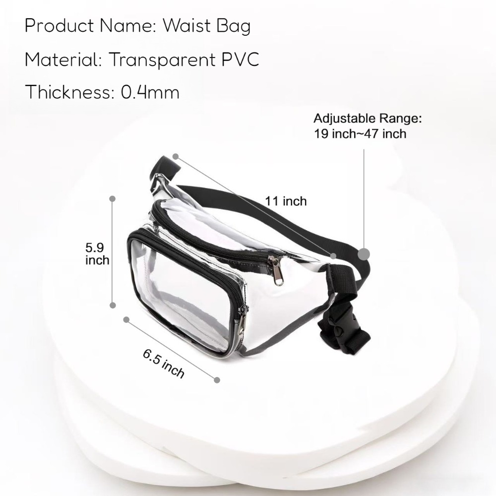 Clear Fanny Pack Transparent P - Women Bags Pack recension och pris