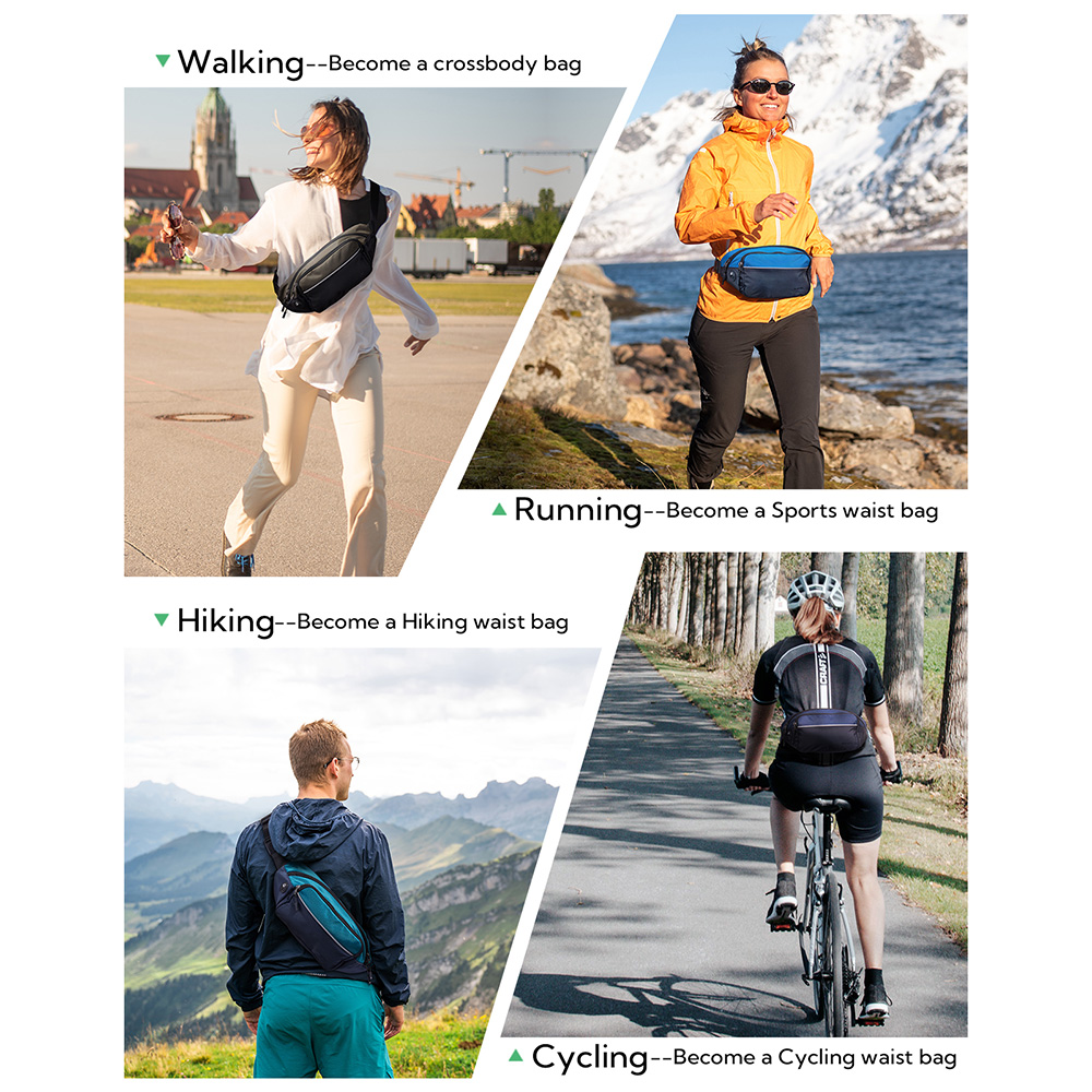 WATERFLY Fanny Pack Waist Bag  - Women Bags Pack recension och pris