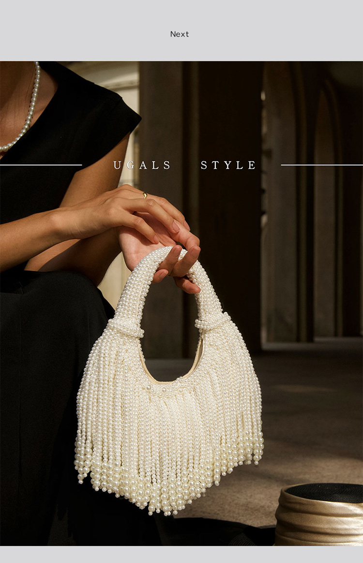 Design Handle Pearl Evening Cl - Evening Bag Beaded recension och pris