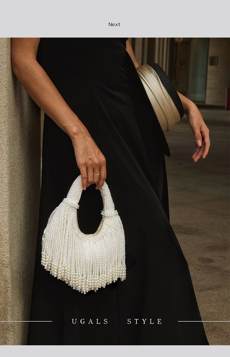 Design Handle Pearl Evening Cl - Evening Bag Beaded recension och pris