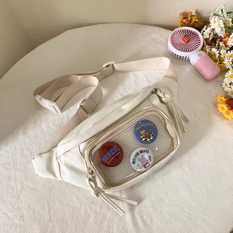 Cute Transparent Pocket Waist  - Women Bags Pack recension och pris