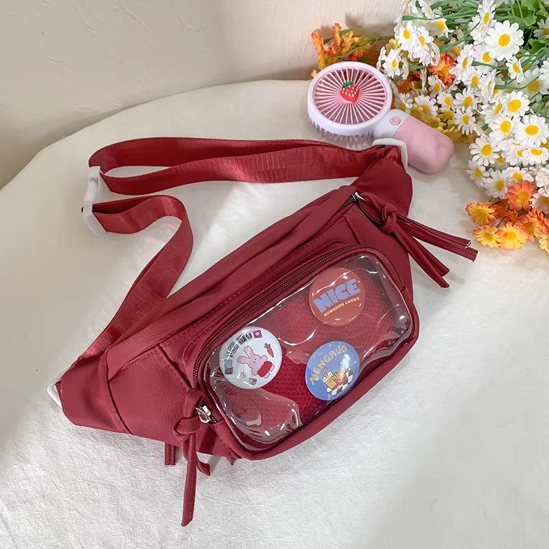Cute Transparent Pocket Waist  - Women Bags Pack recension och pris