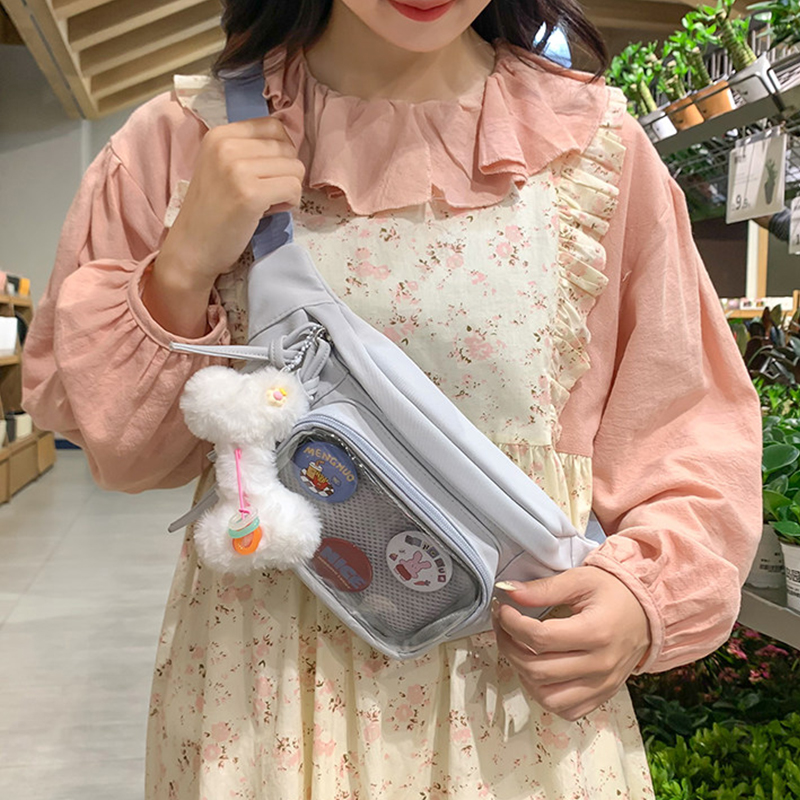 Cute Transparent Pocket Waist  - Women Bags Pack recension och pris
