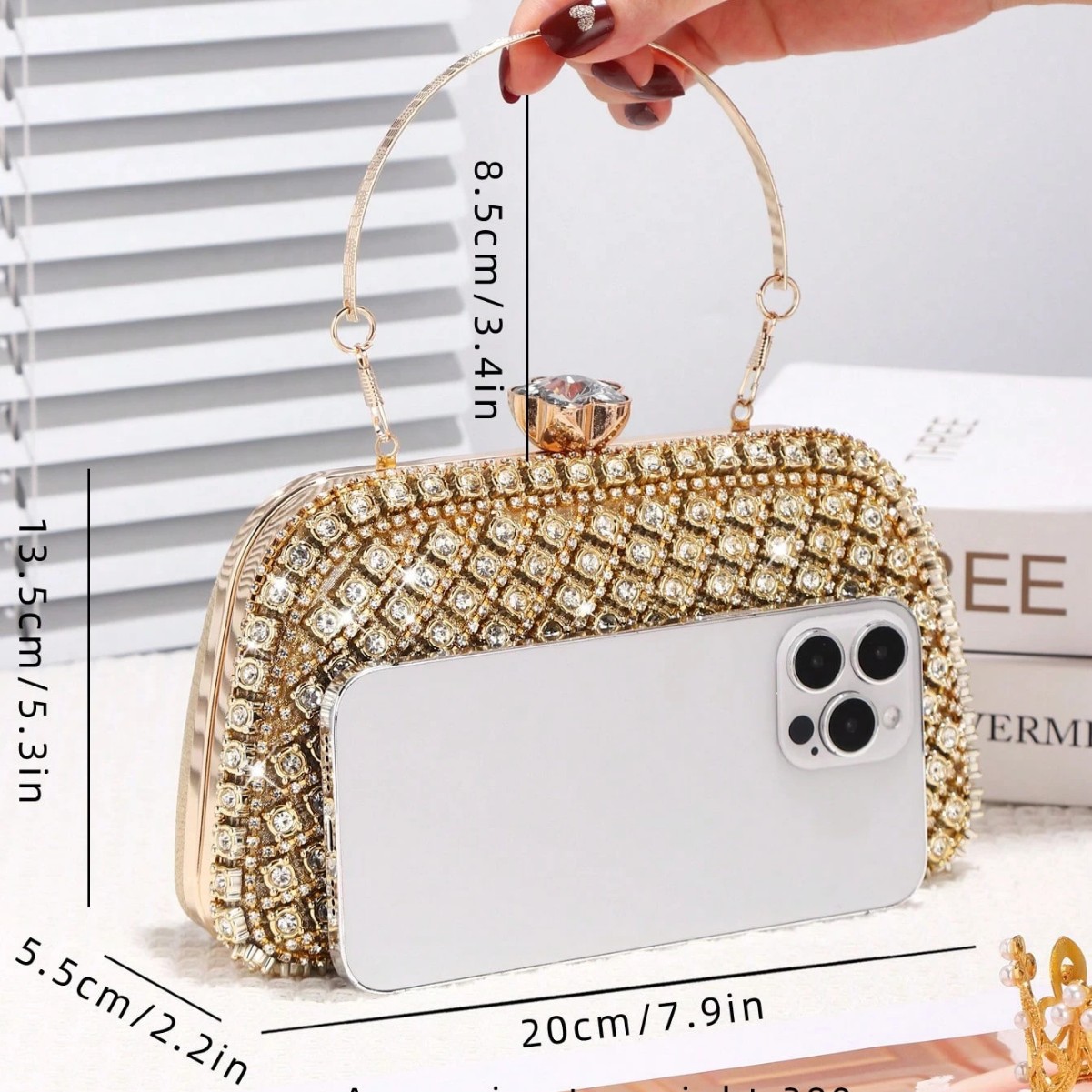Luxury Diamonds Glitter Evenin - Evening Bag Beaded recension och pris
