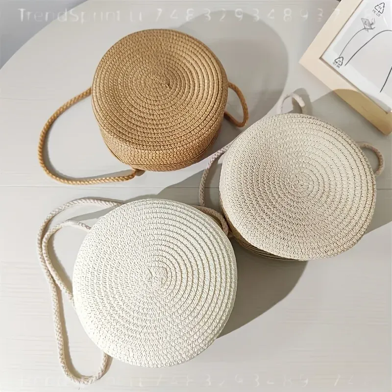 Round Woven Rattan Crossbody B - Women Bags Handmade recension och pris