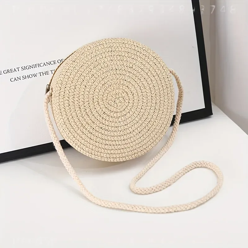 Round Woven Rattan Crossbody B - Women Bags Handmade recension och pris